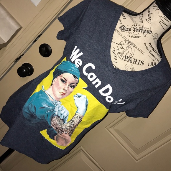 Tops - Rosie the Riveter inspired nurse/surgeon tee